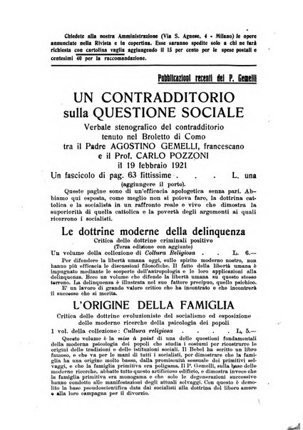 Vita e pensiero rassegna italiana di coltura