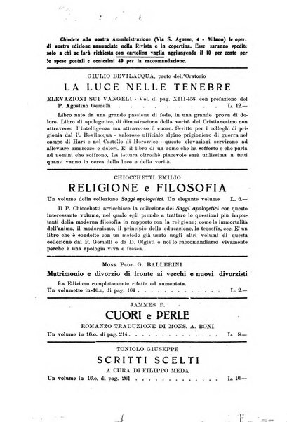 Vita e pensiero rassegna italiana di coltura