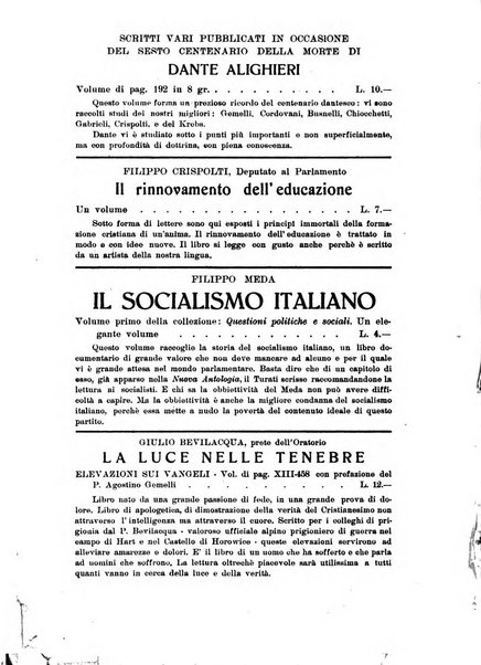 Vita e pensiero rassegna italiana di coltura