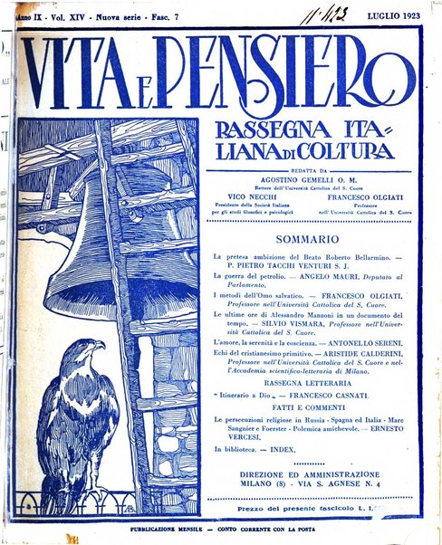 Vita e pensiero rassegna italiana di coltura