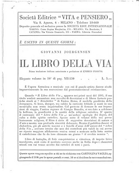 Vita e pensiero rassegna italiana di coltura