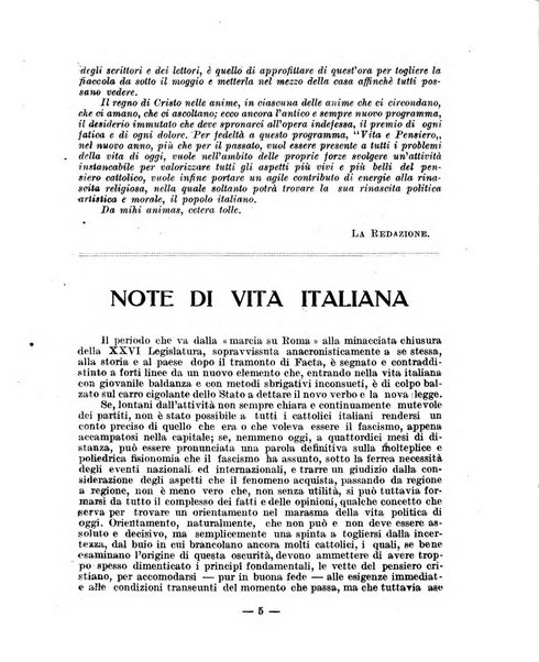 Vita e pensiero rassegna italiana di coltura