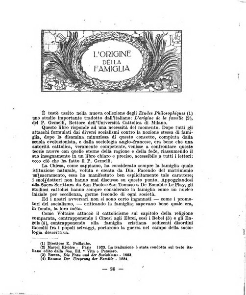 Vita e pensiero rassegna italiana di coltura