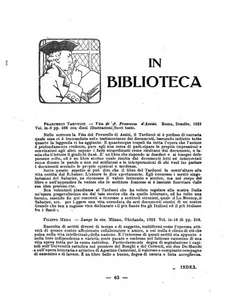 Vita e pensiero rassegna italiana di coltura