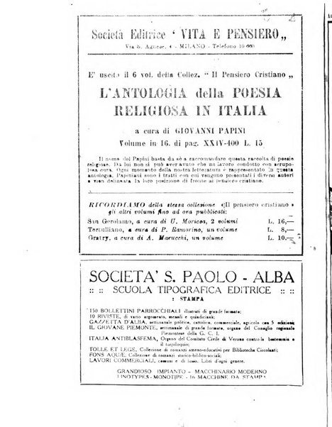 Vita e pensiero rassegna italiana di coltura