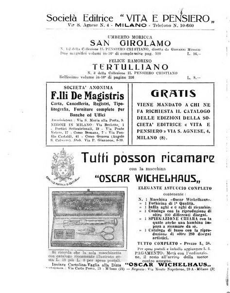 Vita e pensiero rassegna italiana di coltura