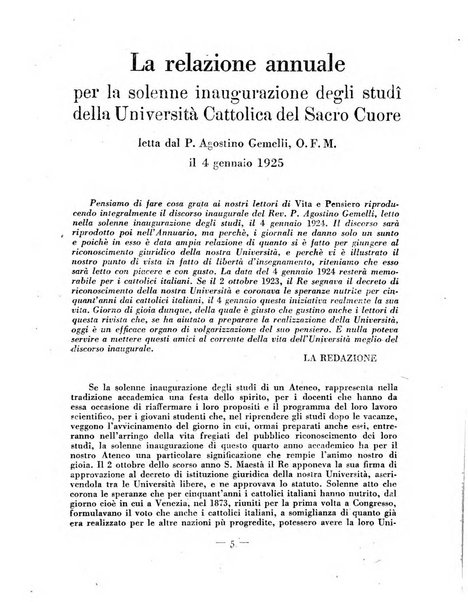 Vita e pensiero rassegna italiana di coltura