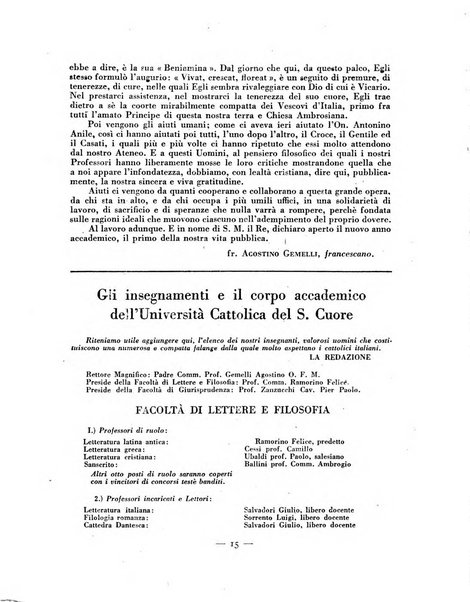 Vita e pensiero rassegna italiana di coltura