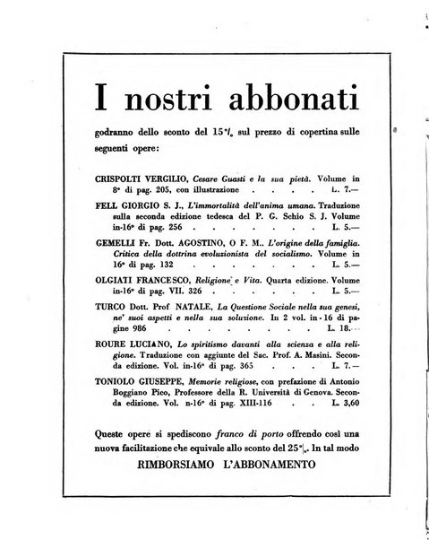 Vita e pensiero rassegna italiana di coltura