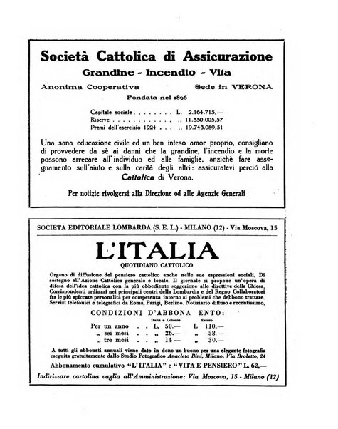 Vita e pensiero rassegna italiana di coltura