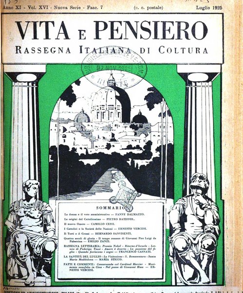 Vita e pensiero rassegna italiana di coltura