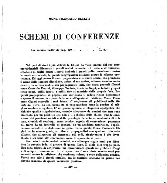 Vita e pensiero rassegna italiana di coltura