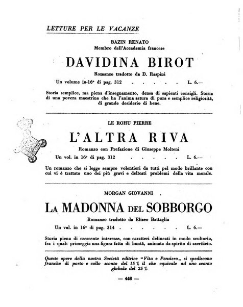 Vita e pensiero rassegna italiana di coltura