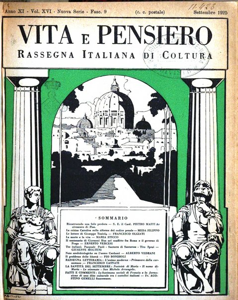 Vita e pensiero rassegna italiana di coltura