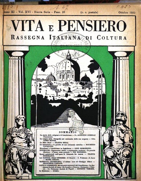 Vita e pensiero rassegna italiana di coltura