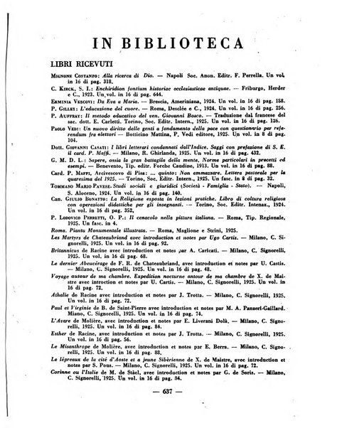 Vita e pensiero rassegna italiana di coltura