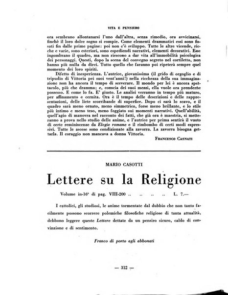 Vita e pensiero rassegna italiana di coltura