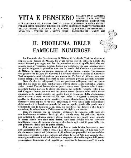 Vita e pensiero rassegna italiana di coltura