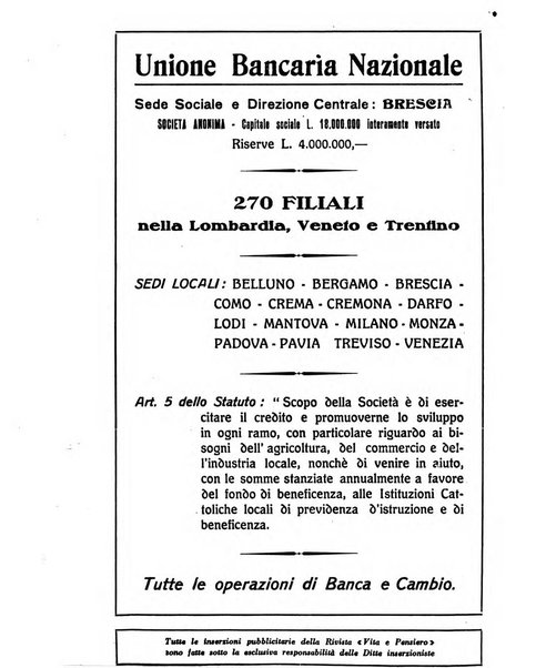 Vita e pensiero rassegna italiana di coltura