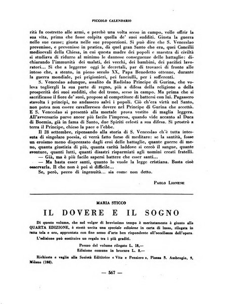 Vita e pensiero rassegna italiana di coltura