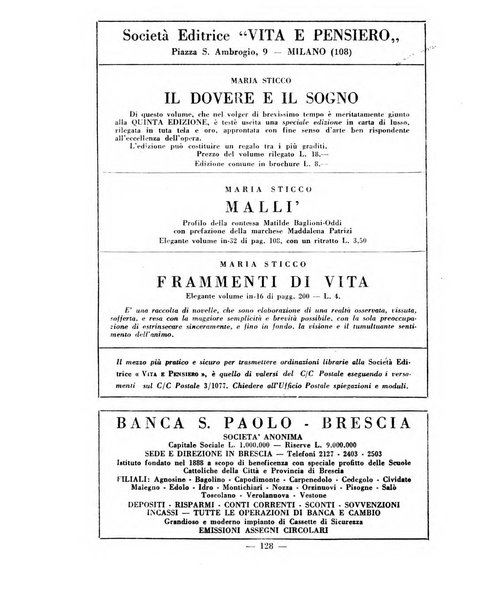 Vita e pensiero rassegna italiana di coltura