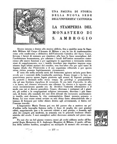 Vita e pensiero rassegna italiana di coltura