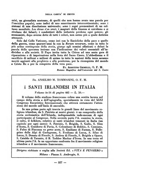 Vita e pensiero rassegna italiana di coltura