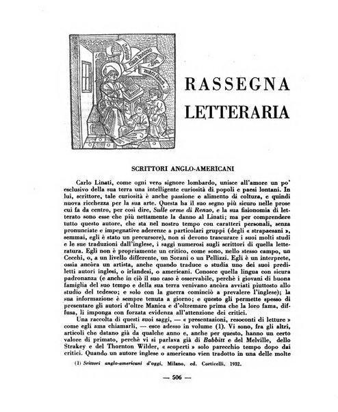 Vita e pensiero rassegna italiana di coltura