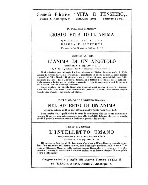 Vita e pensiero rassegna italiana di coltura