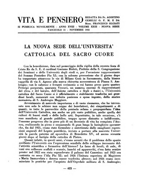 Vita e pensiero rassegna italiana di coltura