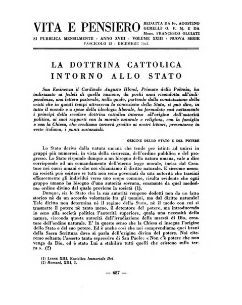 Vita e pensiero rassegna italiana di coltura