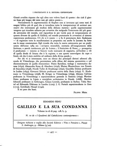 Vita e pensiero rassegna italiana di coltura