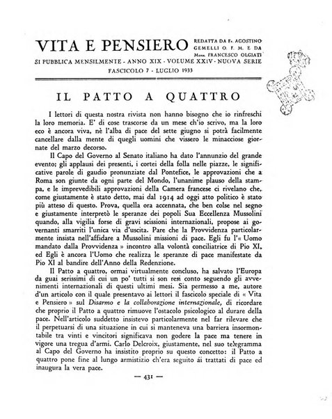 Vita e pensiero rassegna italiana di coltura