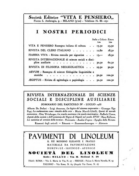 Vita e pensiero rassegna italiana di coltura