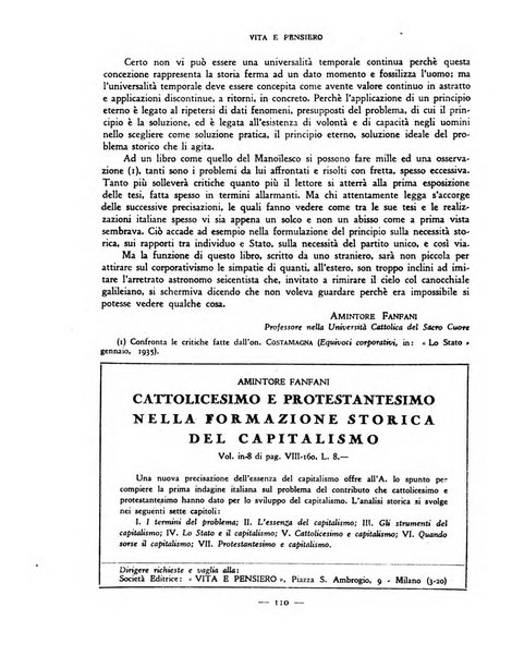 Vita e pensiero rassegna italiana di coltura