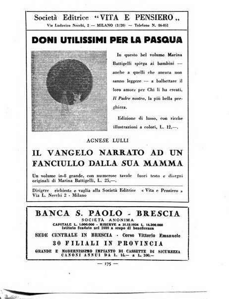 Vita e pensiero rassegna italiana di coltura