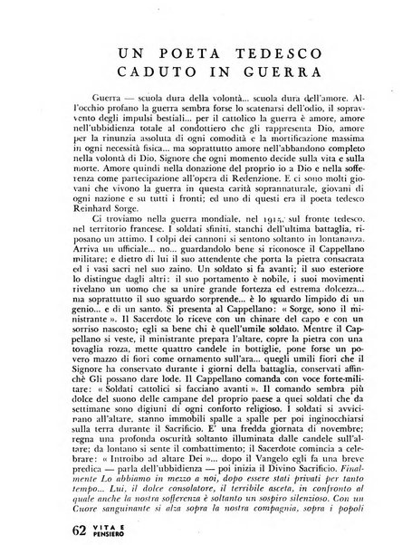 Vita e pensiero rassegna italiana di coltura