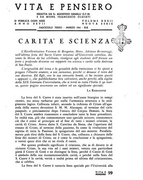 Vita e pensiero rassegna italiana di coltura