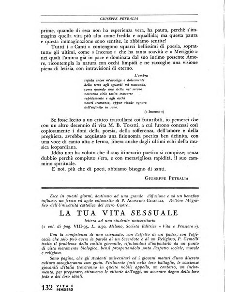 Vita e pensiero rassegna italiana di coltura