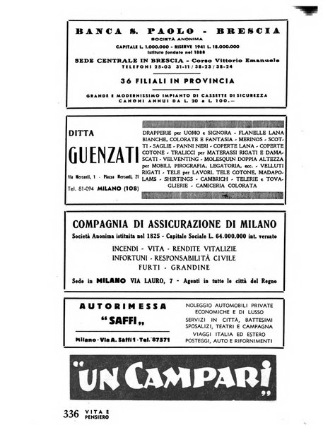 Vita e pensiero rassegna italiana di coltura