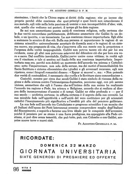 Vita e pensiero rassegna italiana di coltura