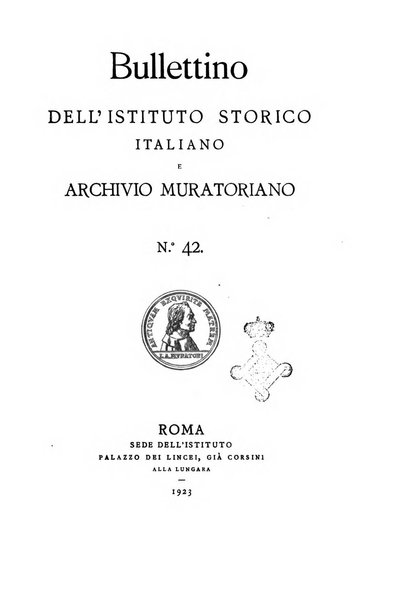 Bullettino dell'Istituto storico italiano e Archivio muratoriano