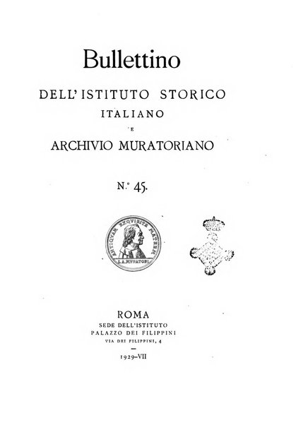 Bullettino dell'Istituto storico italiano e Archivio muratoriano