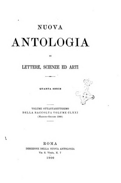 Nuova antologia di lettere, scienze ed arti