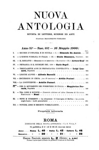 Nuova antologia di lettere, scienze ed arti