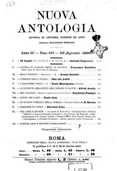 Nuova antologia di lettere, scienze ed arti