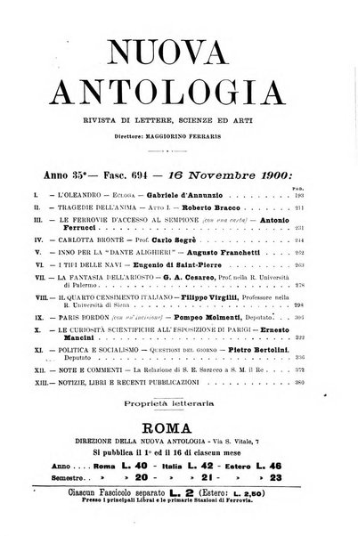 Nuova antologia di lettere, scienze ed arti