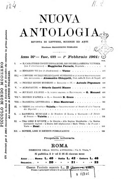 Nuova antologia di lettere, scienze ed arti