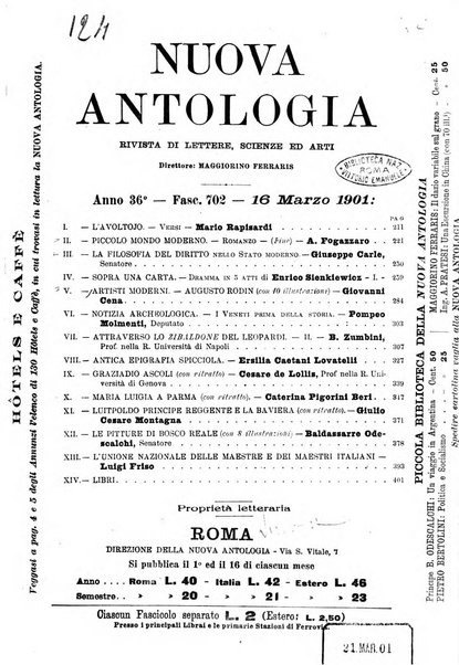 Nuova antologia di lettere, scienze ed arti