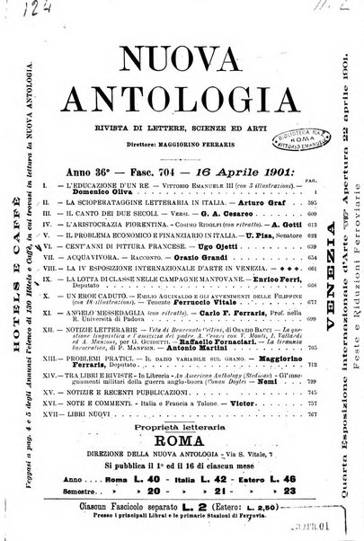 Nuova antologia di lettere, scienze ed arti